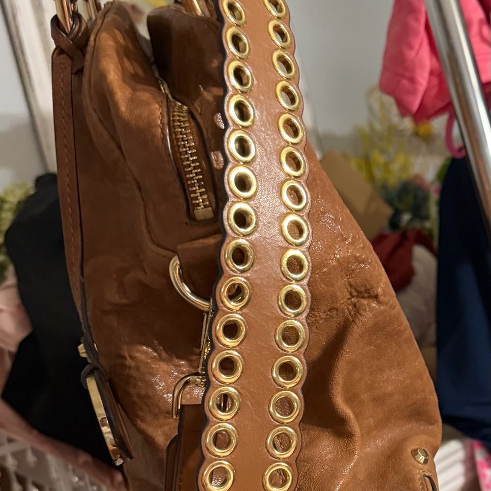 Michael Kors Brown Leather Handbag and Michael Kors Leather Wallet - Picture 2 of 3